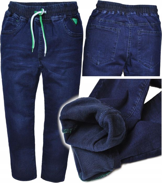 Стильні теплі штани джогери на флісі  .джинси.158.JEANS.фліс.флісові