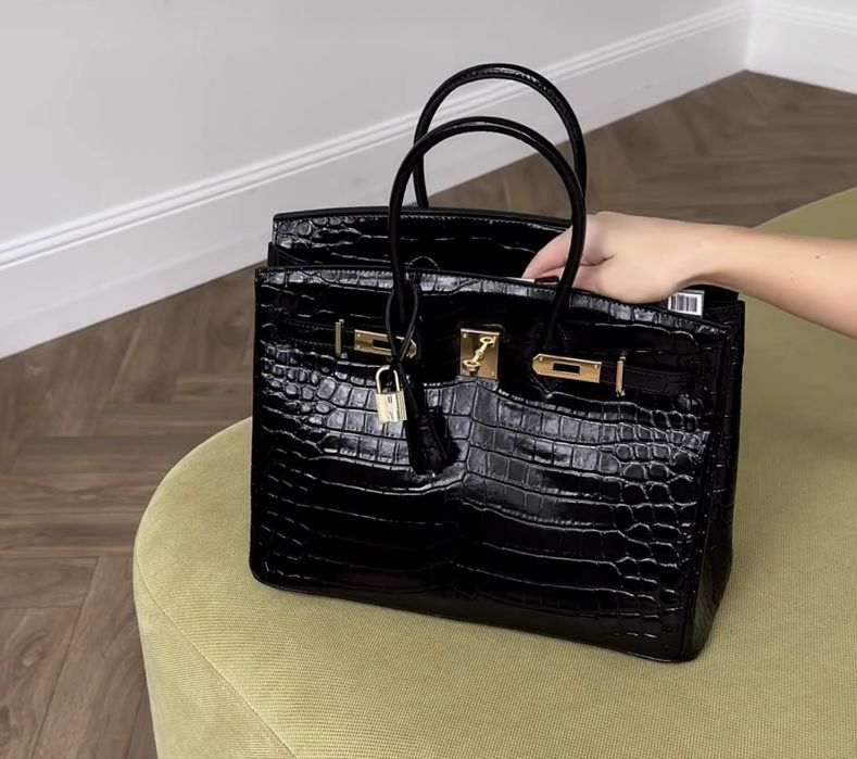 Шкіряна сумка у стилі Hermes Birkin 30
