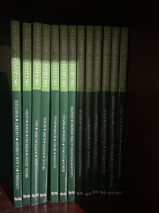 Colecao de 14 livros grandes sobre “grandes artistas”