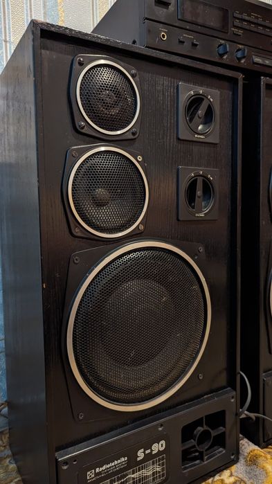 Акустическая система  radiotehnika s-90 , колонки, усилитель звука  pioneer