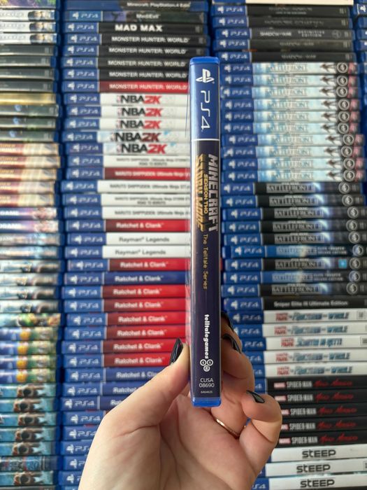 Гра Minecraft Story Mode  на ps4, диск з грою на пс 4, ліцензія