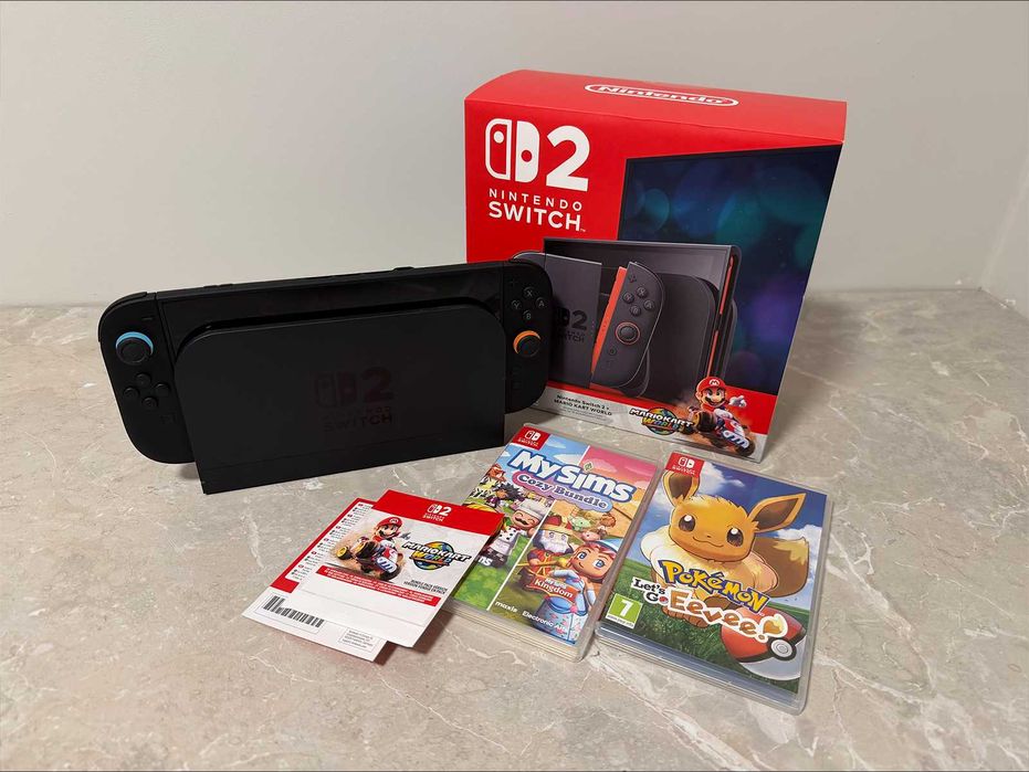Nintendo Switch 2 + Mario Kart World + Pokemon Eevee GWARANCJA