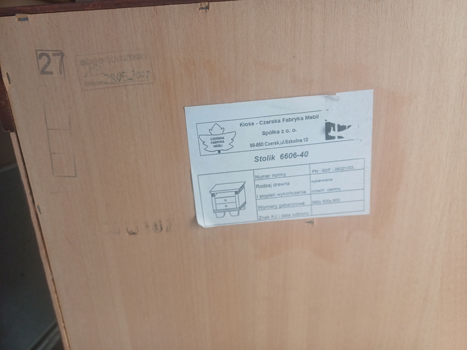 Komplet  2 szafki stoliki nocne plus dwie lampki w komplecie!