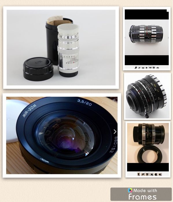 objectivas vintage  analógicas a partir de 40€