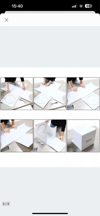 Puluz namiot bezcieniowy 2x led