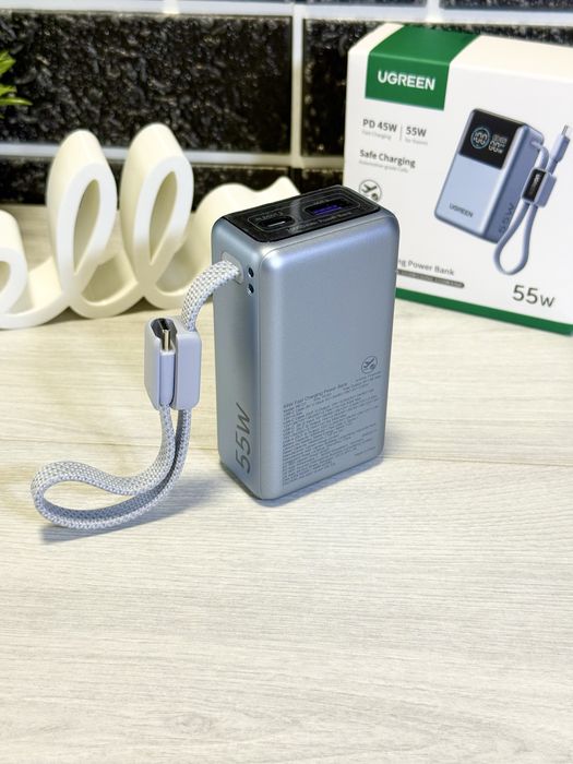 UGREEN PB727 павербанк 10000 mAh 55W швидка зарядка