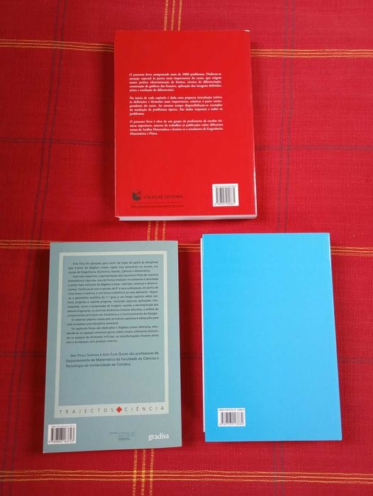 Livros universitários - Matemática: Álgebra, Análise Mat., Cálculo