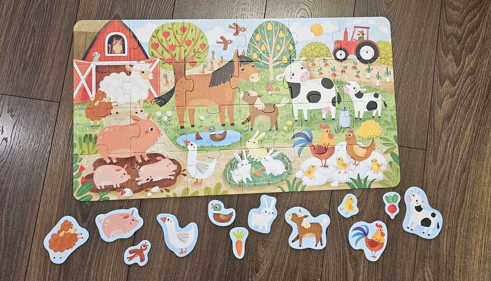 Puzzle czuczu wóz strażacki i wieś oraz inne