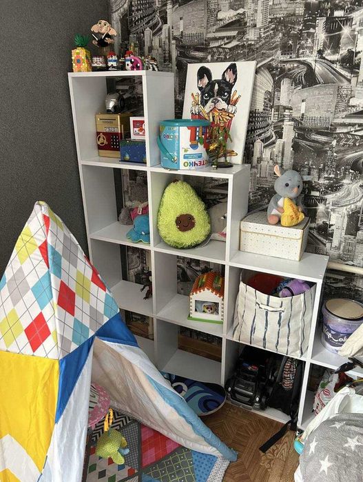 Стелаж дитячий полиця для іграшок етажерка полка стеллаж для книг