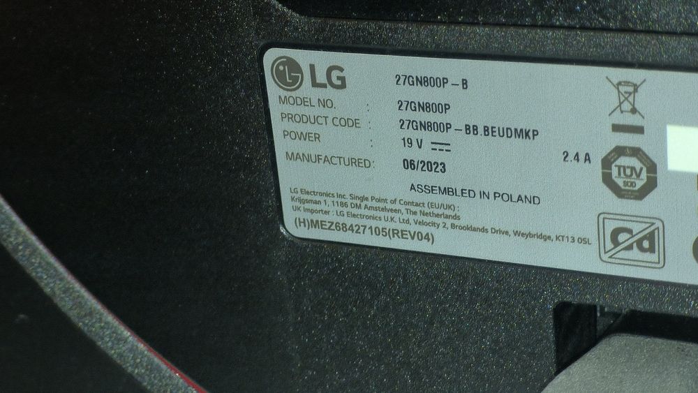 Monitor 27 cali LG UltraGear 27GN800P-B