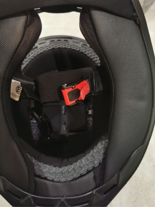 Capacete Integral Acerbis Preto Mate com Intercomunicador - Como Novo