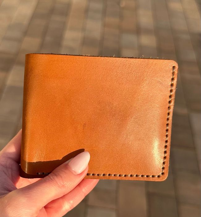 Portfel ręcznie robiony ze skóry naturalnej handmade
