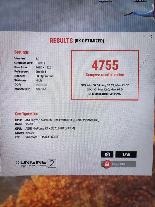 Відеокарта ASUS DUAL RTX 3070 - O8G