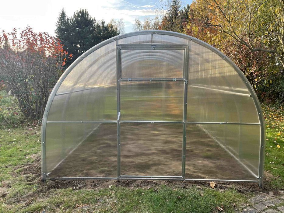 Szklarnia z poliwęglanu Tunel 3x2-12m profile 20x40 POLIWĘGLAN 3-6mm