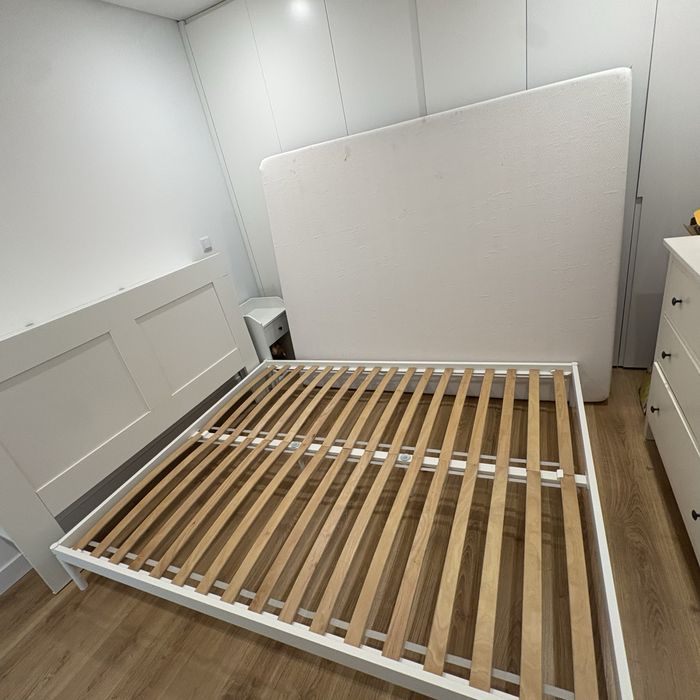 Ikea cama + cabeceira e colchao koala rest