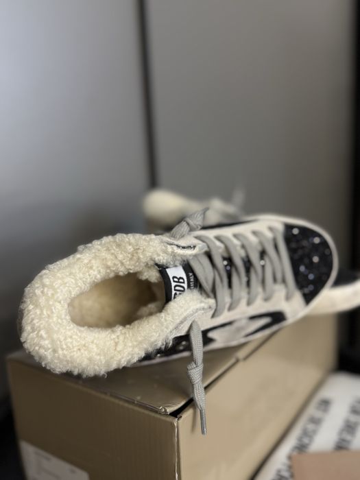 Голден гуз кеды с мехом зимние женские golden goose