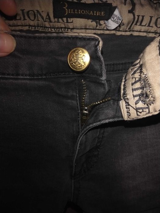 Джинсы Billionaire чёрные для мальчика 10 -11 лет, рост 146см