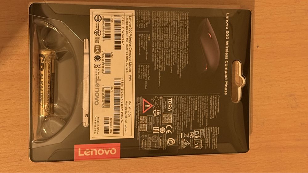 Rato wireless Lenovo 300 - embalagem fechada NOVO