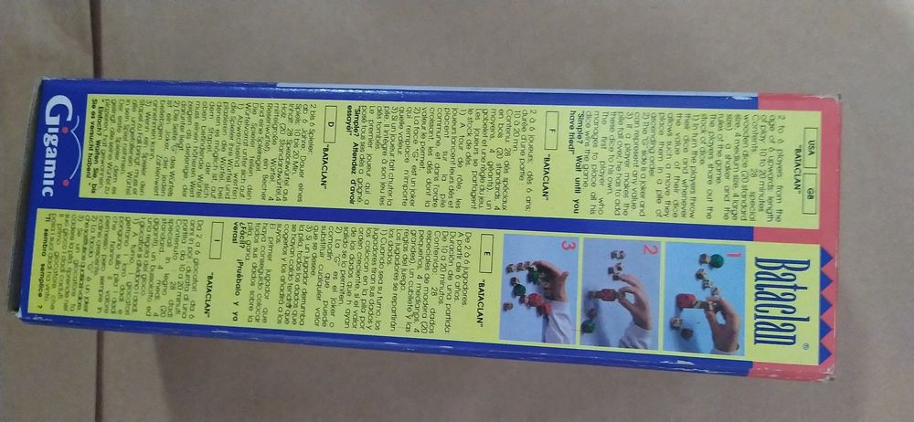 Jogo Bataclan  em madeira