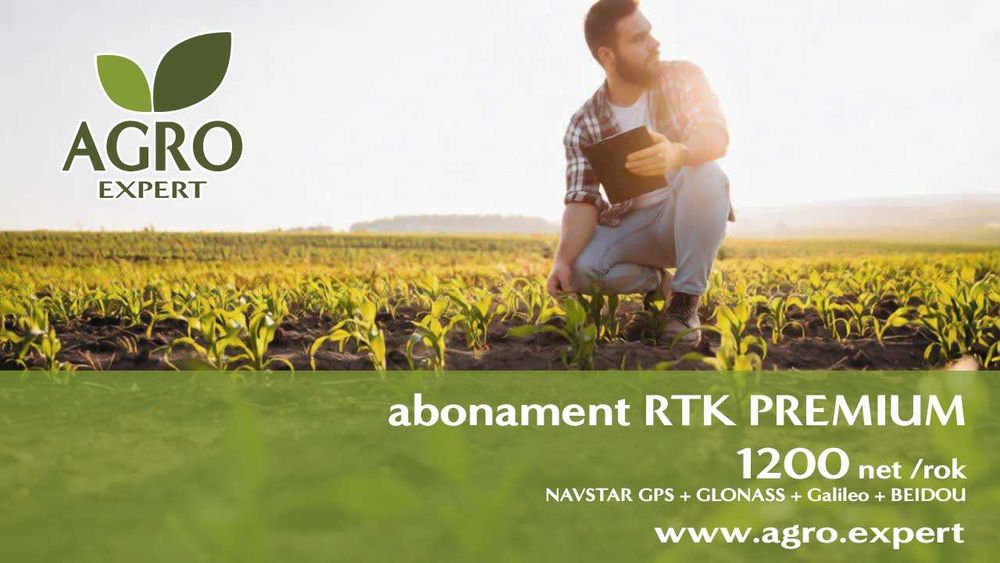 RTK NTRIP roczny abonament do CNH, Agco, Trimble, FJ Dynamics, CHC Nav