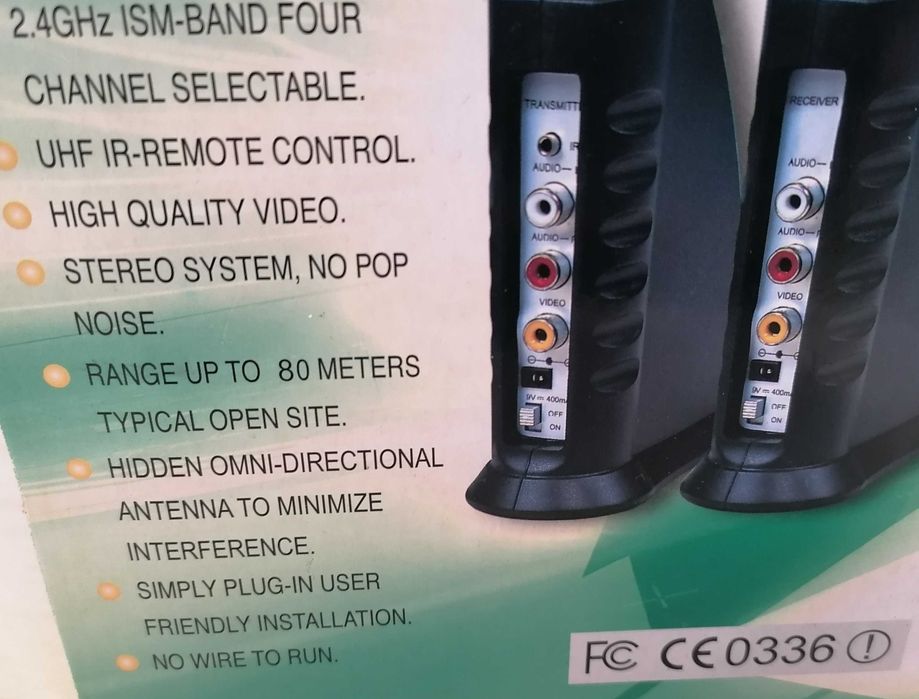 Emissor de Vídeo Wireless, um só carregador, RX 40, por 5€