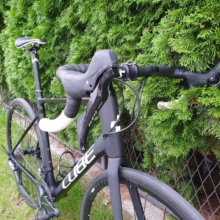Rower szosowy carbon, Ultegra, hydraulika, Cube Attain, rozm 58, XL