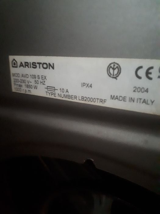 Пральна машина ariston