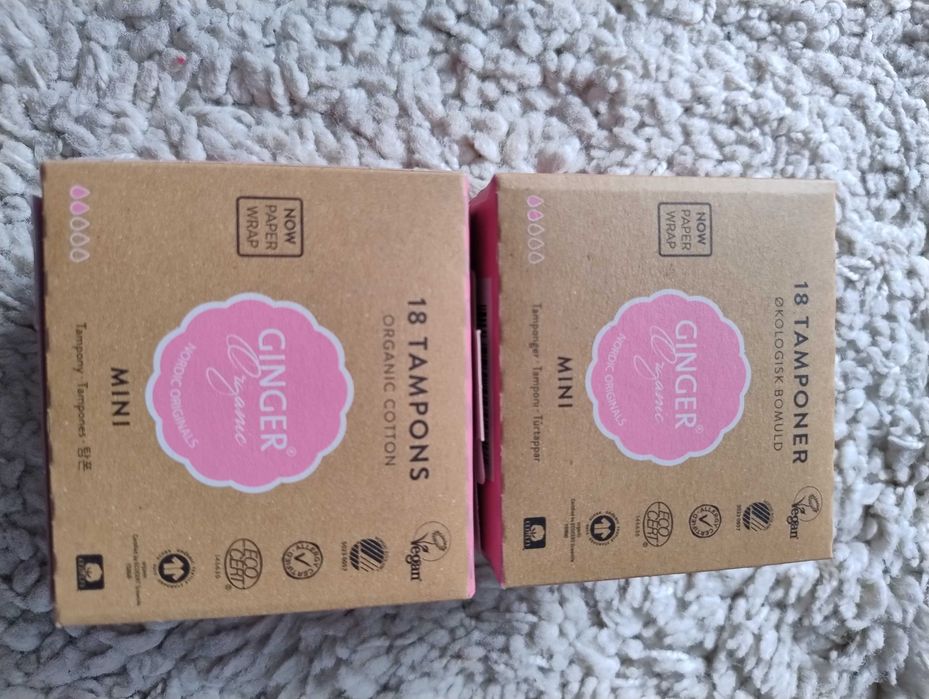 Zestaw tamponów 2 paczki Ginger Organic Mini
