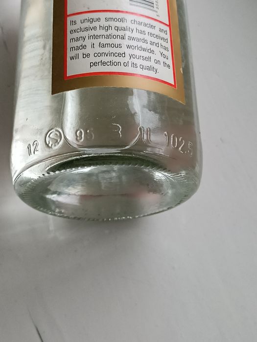 Пляшка бутилка велика ссср експорт об'єм 1л оригінальна старі запаси