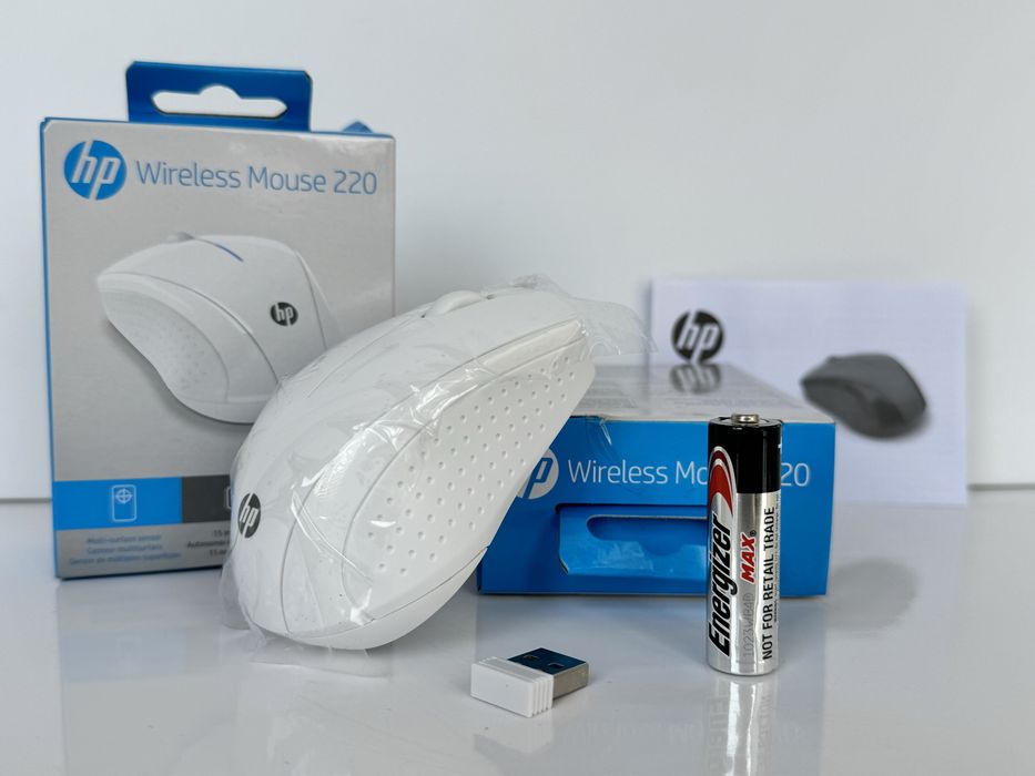 Нова Бездротова Оптична Мишка Миша HP 220 Wireless Біла (7KX12AA)