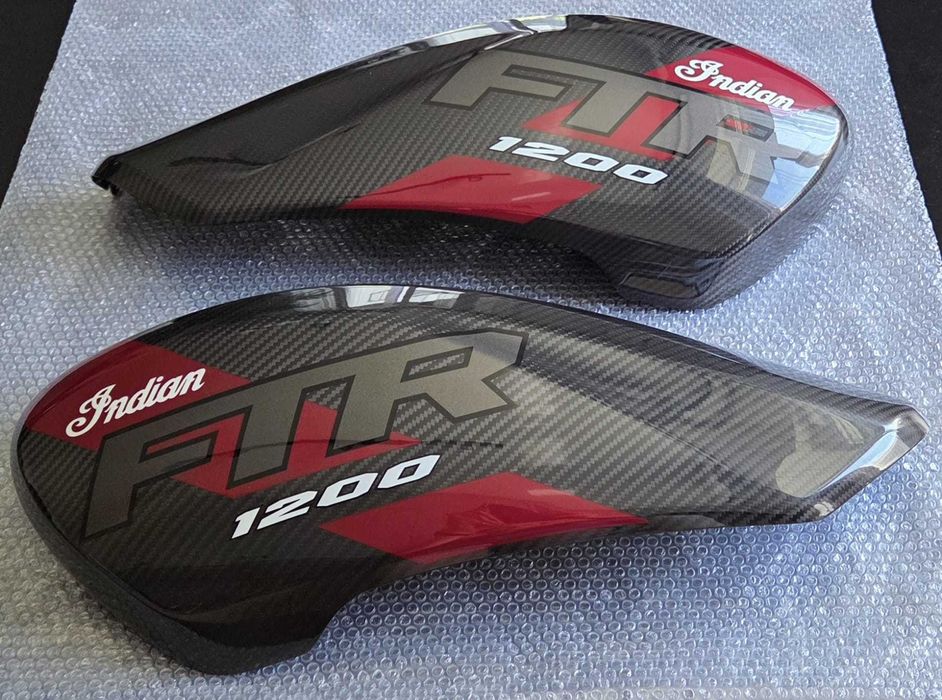 Nakładki karbonowe na zbiornik paliwa Carbon tank cover Indian FTR 1200