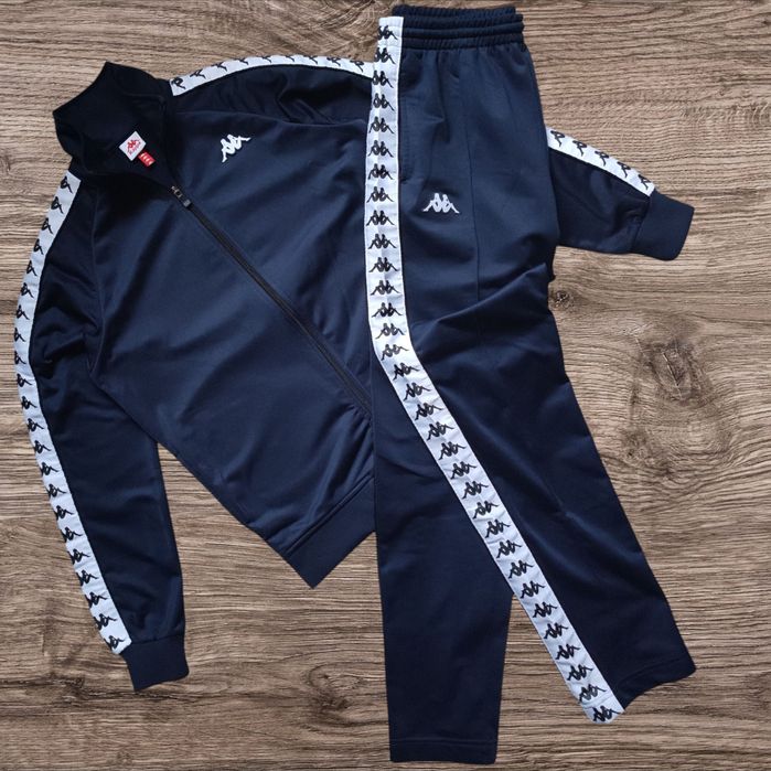 Спортивний костюм KAPPA dark navy на лампасах (Розмір S)