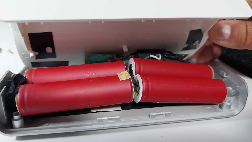 Leitor de dvd portátil Philips com bateria reconstruída