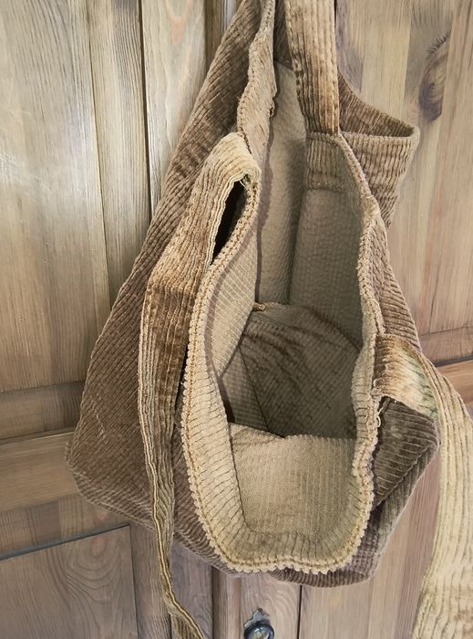 Torba codzienna rudy sztruks