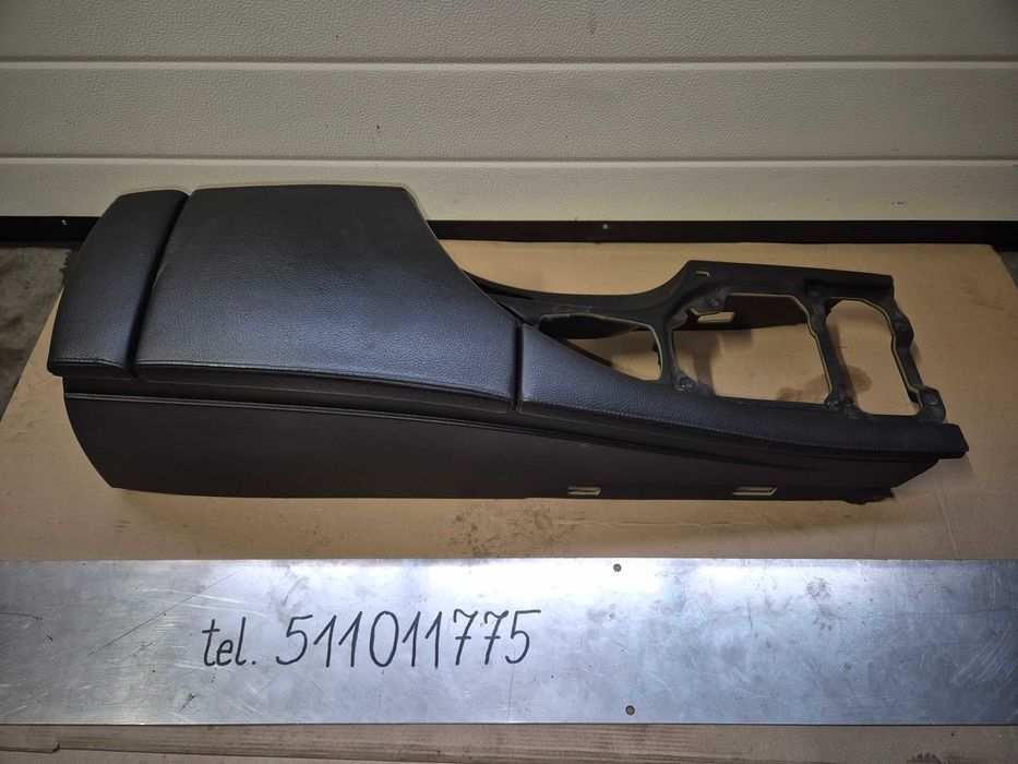 Podłokietnik BMW e60 LCI skóra idrive CIC polift czarny