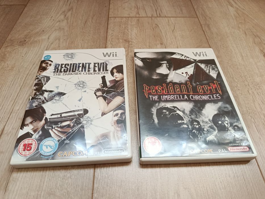 Resident Evil The Umbrella Chronicles i Darkside Chronicles Wii