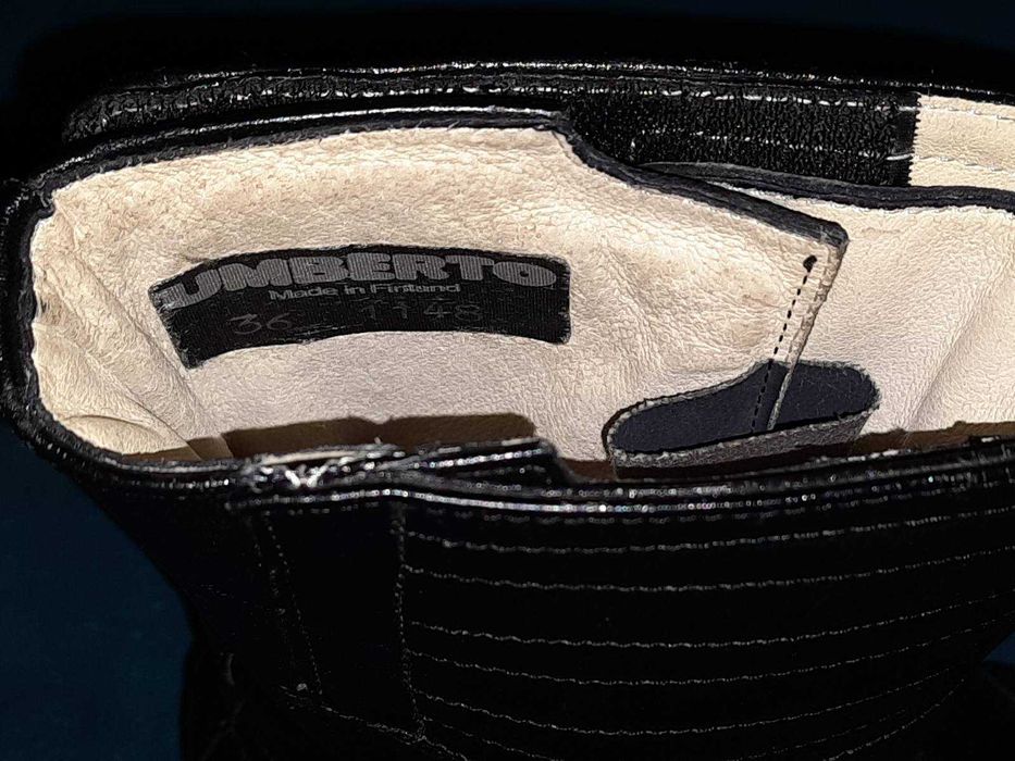 мотоботы сапоги мотоциклетные мото umberto черные кожаные р.36