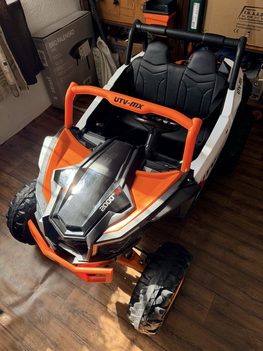 Duży Buggy UTV 2-osobowy XMX-613 Premium 24V 400W POMARAŃCZOWY .