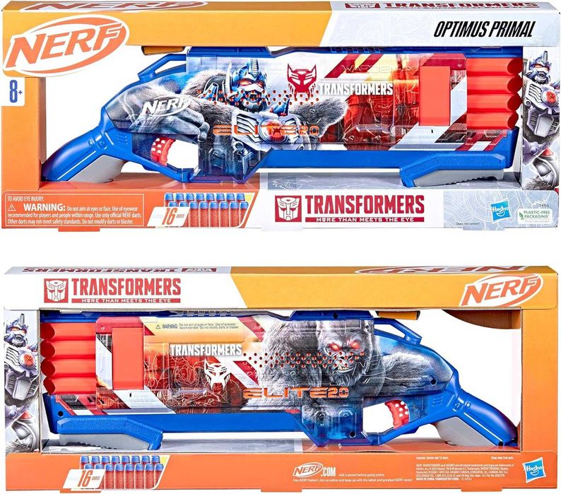 Оружие Нерф трансформер Оптимус бластер Nerf, Hasbro
