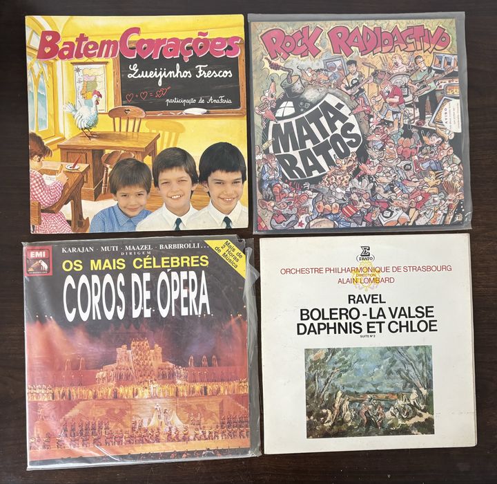 Coleção de 34 Discos de Vinil Originais (Anos 60/70/80/90) – Rock, Punk, Fado e Pop