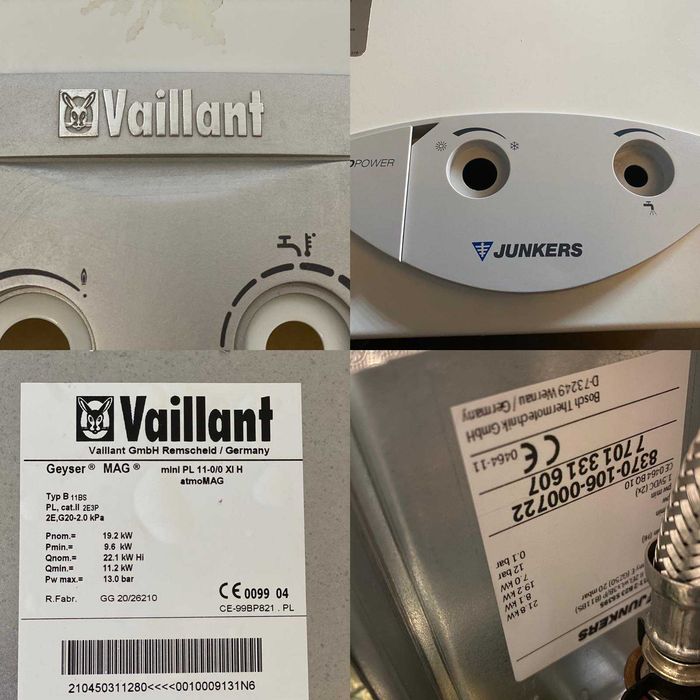 Газова колонка Junkers BOSCH Vaillant Termet Ariston Юнкерс Термет Бош Ferolli Beretta Saunier Duval