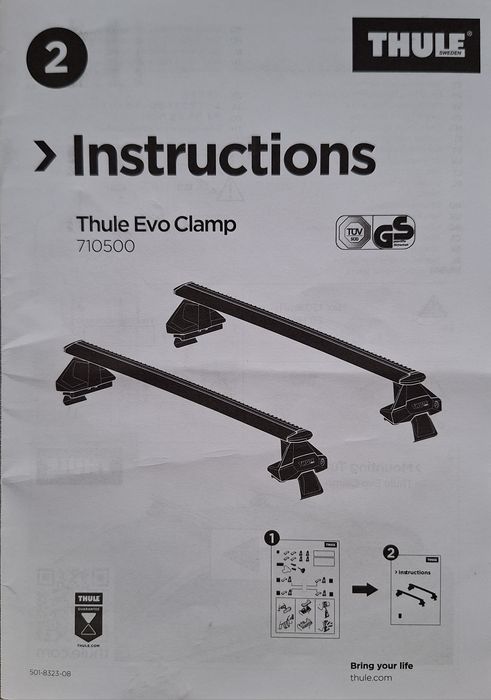 Belki dachowe Thule WingBar Evo do Renault Megane IV hatchback kompletny zestaw