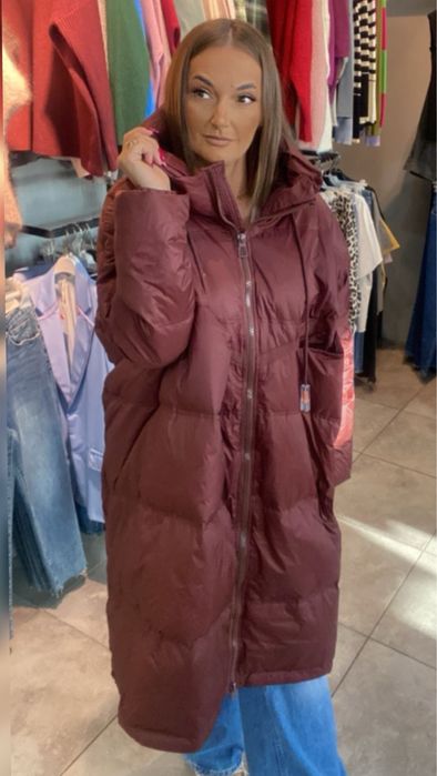 Płaszcz naturalny puch . Oversize . Nowość ! Bestseller !!