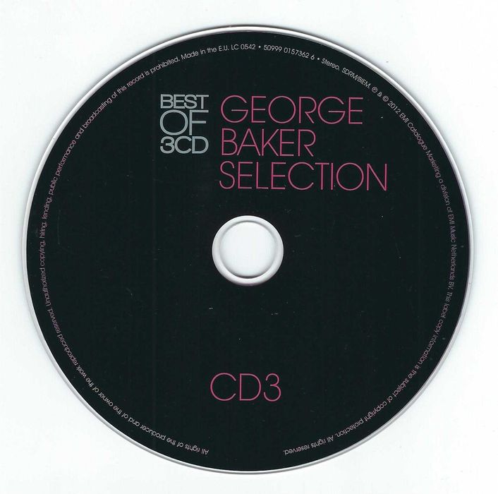 3 CD George Baker Selection - Best Of 3CD (2012) (EMI Music) Digipak