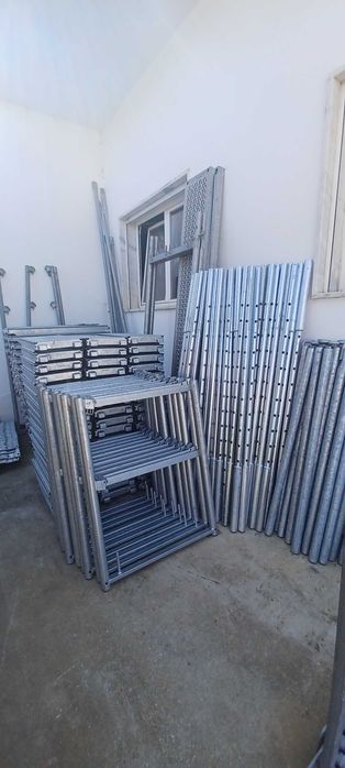 Andaime Europeu fachada certificados Aço Galvanizado Layher compatível