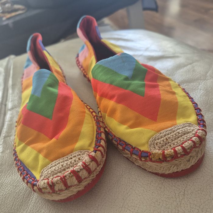 Espadrylki tęczowe