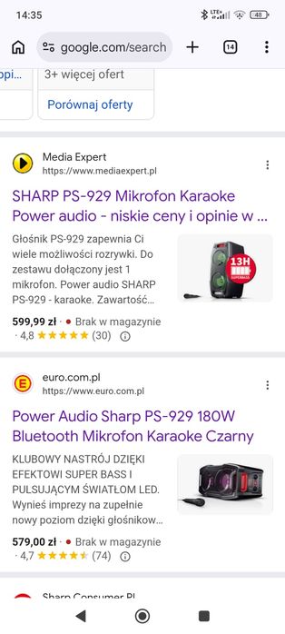 Głośnik Sharp ps 929