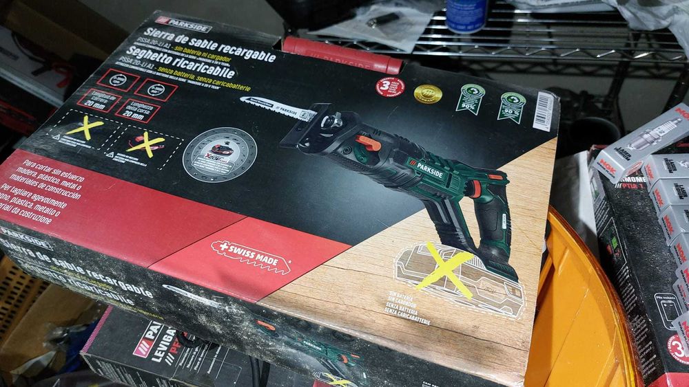 Serra eléctrica / tico-tico Parkside PSSA 20-Li A1 - NOVA!