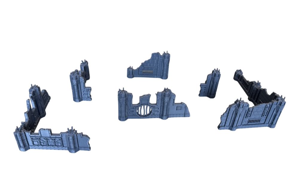 Zestaw Niskich Ruin, druk 3d do gier bitewnych grimdark