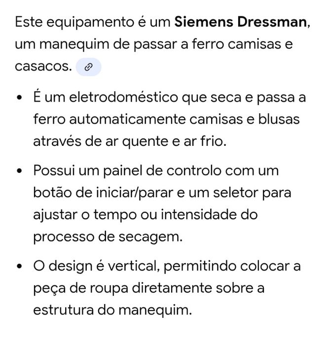 Manequim de secar e passar a ferro
